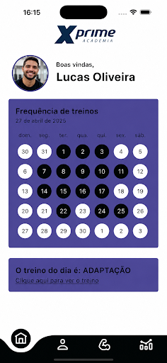 App interface calendar